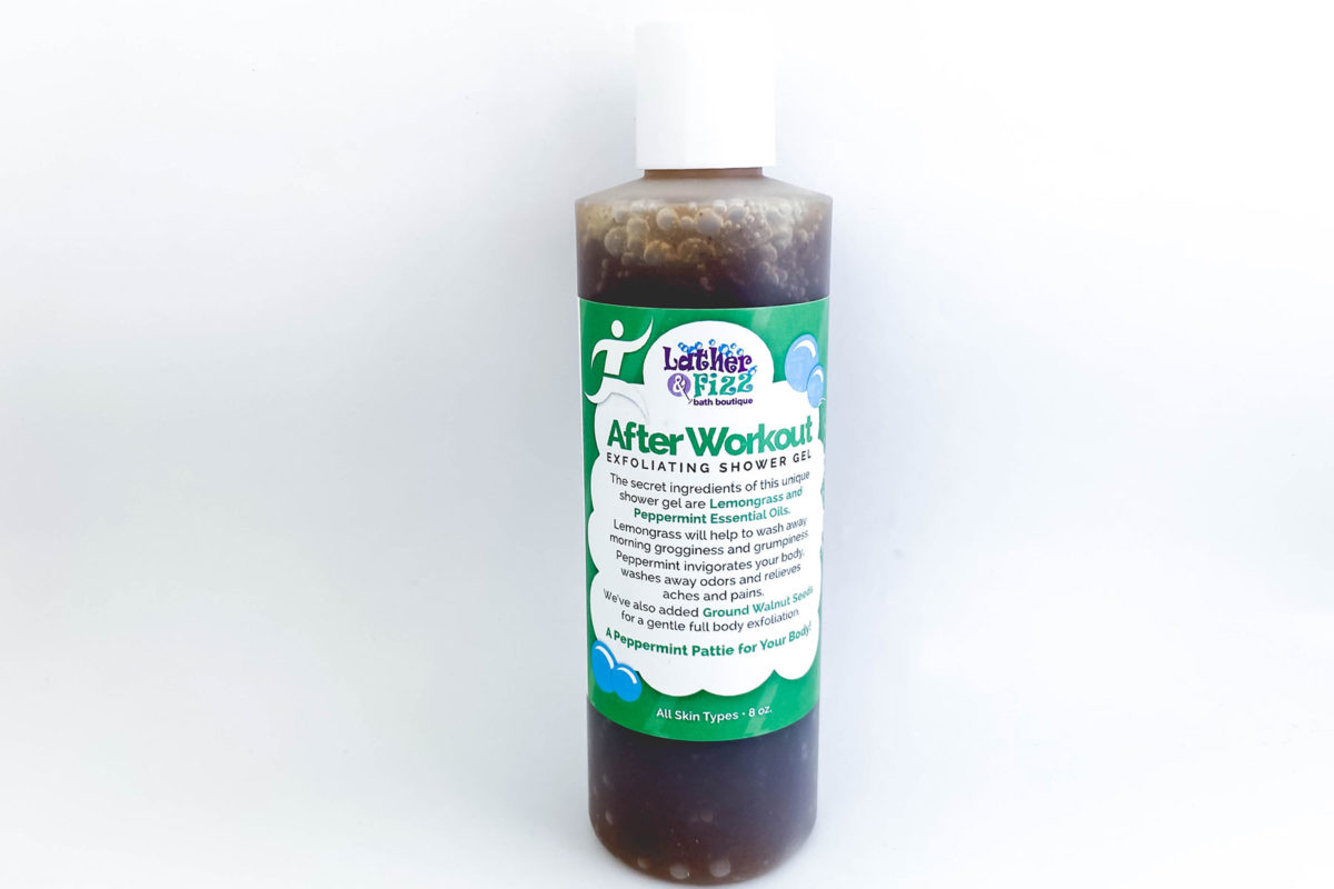 After Workout Exfoliating Shower Gel Lather & Fizz
