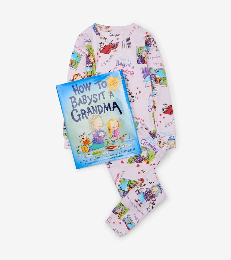 How to Babysit a Grandma Book and Pajama Set Lather & Fizz