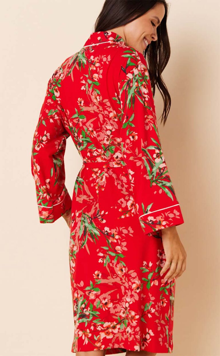 Cherry Quince Pima Knit Robe Lather & Fizz