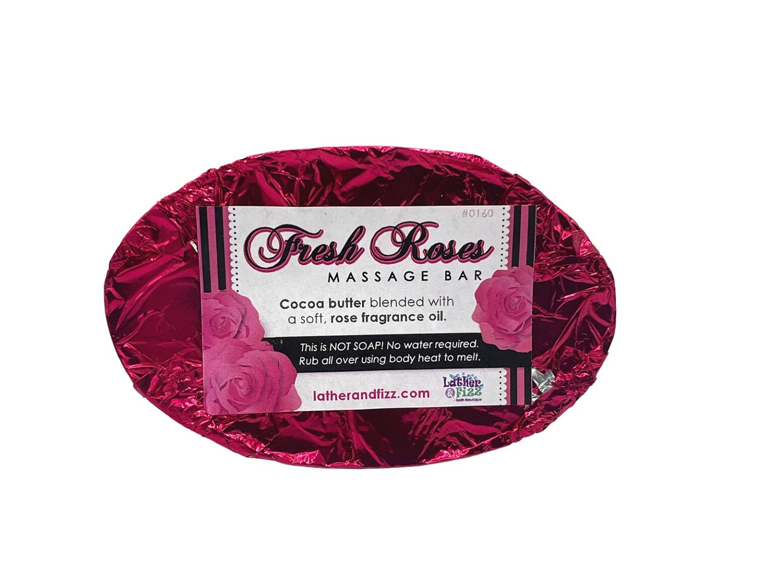 Fresh Roses Massage Bar Lather & Fizz